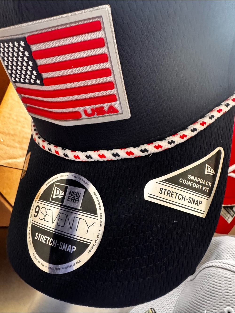 New Era Navy 2025 Ryder Cap with USA Trophy Patch - Picture 5 of 5